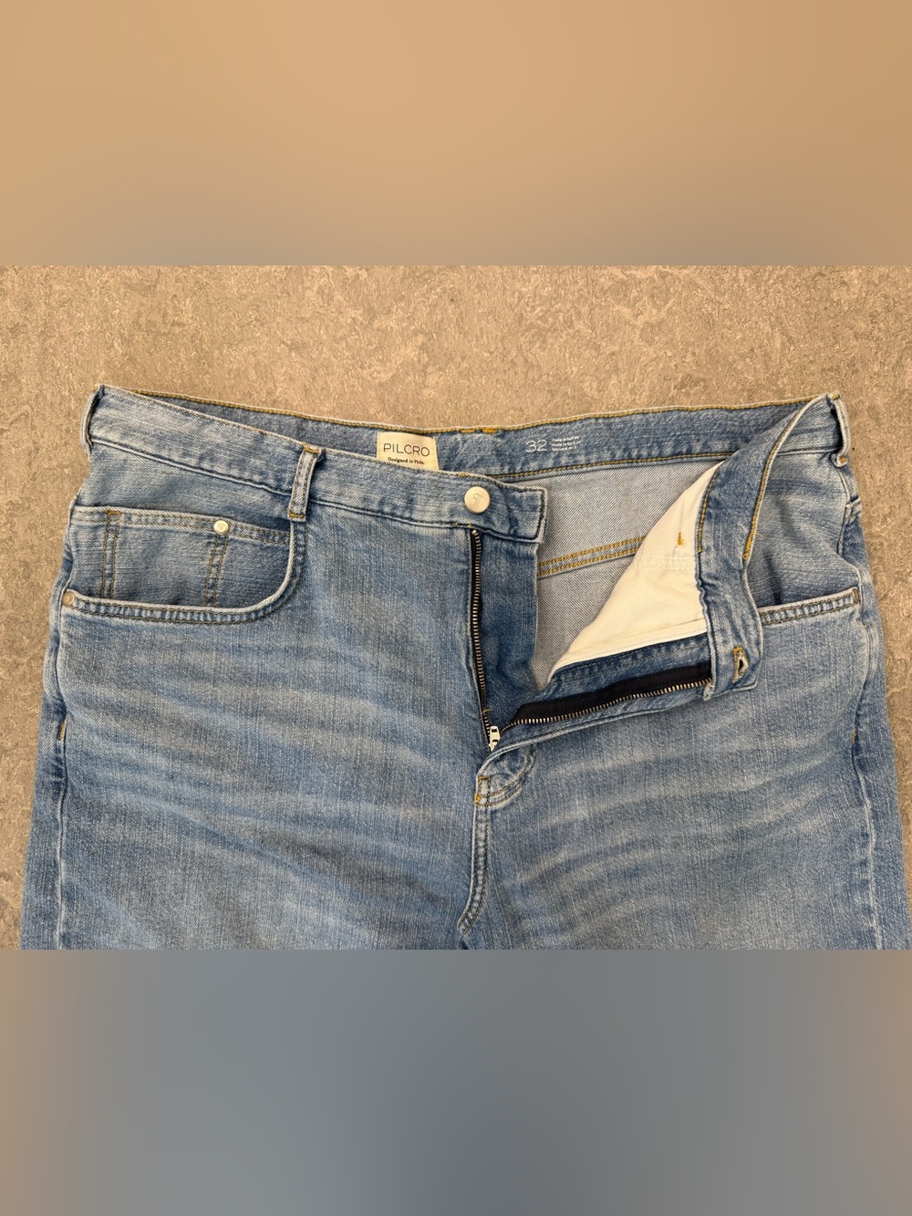 Anthropologie Pilcro Ellis Tapered Barrel Jean Sz 32 Cropped Light Wash - Picture 8 of 14